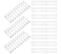 HOMSFOU Tarjeta de Colores para Uñas 200 Piezas Transparentes Sólidas, Accesorio de Manicura para Salón, Tablero para Practicar Arte de Uñas, Herramientas para Mostrar Esmaltes y Comparar