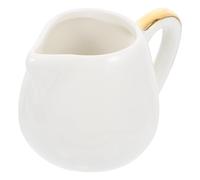 HOMSFOU Taza de Leche Estilo Occidental de Cerámica con Asa, Resistente al Calor y Fácil de Almacenar, Adecuado para Café Hogar o Tienda de Postres