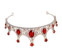 HOMSFOU Tiara Princesa para Niñas de Cumpleaños y Boda Aleación de Zinc y Rhinestones, Accesorio Vintage para Decoración y Fotos en Banquetes