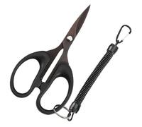 HOMSFOU Tijeras de Pesca Filo Afilado y Fácil de Usar, Fabricadas en Acero Inoxidable y Goma, Ideales para Cortar Hilo Trenzado en Actividades de Pesca