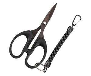 HOMSFOU Tijeras de Pesca Filo Afilado y Fácil de Usar, Fabricadas en Acero Inoxidable y Goma, Ideales para Cortar Hilo Trenzado en Actividades de Pesca