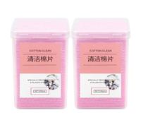 HOMSFOU Toallitas de Limpieza para Pegamento de Pestañas Rosa, 400 Unidades, Paños No Tejidos para Limpiar Botellas y Extensiones, Herramienta Profesional para Salón y Uso Personal
