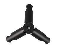 HOMSFOU Trípode Portátil Rosca de 3/4 Pulgadas para Cámara y Teléfono Diseño Compacto, Soporte Abs Negro para Livestream y Micro