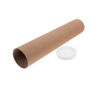 HOMSFOU Tubo De Cartón Para Pósteres y Manualidades, Diámetro Interior 6,5 Cm, Grosor 3 Mm, Color Kraft, Resistente Para Guardar Planos y Dibujos, Uso Escolar y Artístico