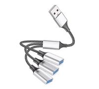 HOMSFOU USB Divisor USB Macho Hembras Hub Múltiple Adaptador Compatible con Laptop