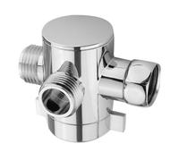 HOMSFOU Válvula Desviadora Ducha Vías Acero Inoxidable Antióxido Duradera Cambio Agua para Baño Hogar Fácil Instalación