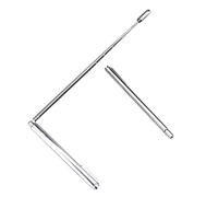 HOMSFOU Varillas de Radiestesia Herramienta Portátil de Acero Inoxidable, 2 Piezas, Diseño Simple, Fáciles de Guardar para Detección de Agua y Objetos Perdidos