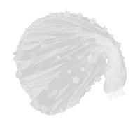 HOMSFOU Velo de Novia Corto Floral Blanco Sola Capa con Peine, Tejido Cómodo y Versátil para Boda y Fiesta de Despedida de Soltera