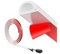 Homshsjhkis Canaleta Cables Pared Adhesivo, 3 m Flexible Tapa Cables Pared, Mini Ocultar Cables TV para Ocultar Alimentación, Altavoces Hogar Oficina para Sistema, Suelo, Fácil Instalación