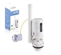 HOMSSY Mecanismo Cisterna WC Doble Pulsador con Cable D-220 - Válvula Descarga Universal Eco, Regulación Parcial y Total, Altura Ajustable, Compatible Pulsador Superior o Lateral