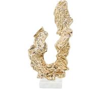 Homstart Decoración de Pared Escultura Decorativa Aluminio con Base Marmol x x, 40 x 20 x 14 cm