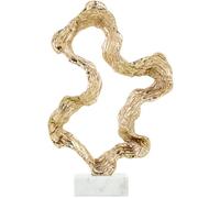 Homstart Decoración de Pared Escultura Decorativa Aluminio con Base Marmol x x, 62 x 41 x 18 cm