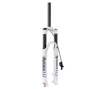 HOMSXPAC Amortiguador de Aire Bicicleta de montaña de 26/27.5/29 Pulgadas, 140 mm de Recorrido, Tubo Recto de 1 1/8", candado Manual/Remoto AIR-32 para Bicicletas MTB, Am y XC
