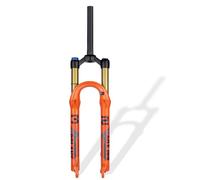 HOMSXPAC Horquilla de suspensión neumática para Bicicletas de montaña de 26, 27,5 y 29 Pulgadas, con 120 mm de Recorrido, Tubo Recto de 28,6 mm (1-1/8 Pulgadas) y Freno de Disco de liberaci
