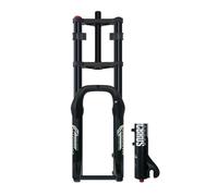 HOMSXPAC Horquilla de suspensión neumática para Bicicletas Fat Bike de 20/26 Pulgadas, neumático de 4.0, Recorrido de 1-1/8", Recorrido de 190 mm, amortiguación Ajustable, Eje pasante delan