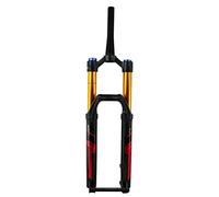 HOMSXPAC Horquilla de suspensión para Bicicleta de montaña DH, Descenso, 26", 27,5" y 29" de Recorrido, 165 mm de Aire, Eje pasante Delantero cónico de 1-1/2", amortiguación Ajustable (Colo