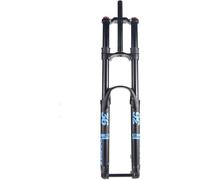 HOMSXPAC Horquilla de suspensión para Bicicleta de montaña DH Downhill de 26", 27,5" y 29" de Recorrido de 160 mm, MTB, Aire, Ajuste de Rebote, Doble Brazo, Eje pasante Delantero de 15x110