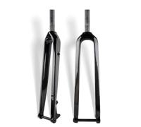 HOMSXPAC Horquilla rígida de Carbono para Bicicletas de montaña de Gravel, diámetros de 26", 27,5" y 29", Tubos Rectos/cónicos de 1-1/8", Freno de Disco Delantero, Eje pasante de 15 x 100 m