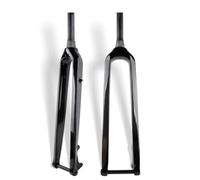 HOMSXPAC Horquilla rígida de Carbono para Bicicletas de montaña de Gravel, diámetros de 26", 27,5" y 29", Tubos Rectos/cónicos de 1-1/8", Freno de Disco Delantero, Eje pasante de 15 x 100 m
