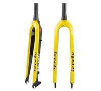 HOMSXPAC Horquilla rígida de Fibra de Carbono para Bicicletas de montaña de 26/27,5/29''/29L, Tubo de dirección cónico de 28,6 mm (1-1/2''), Frenos de Disco, Cierre rápido.