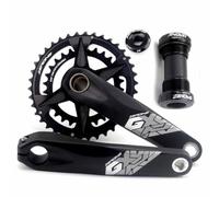 HOMSXPAC Juego de bielas para Bicicleta de montaña CNC GXP de 175 mm con Montaje Directo, Doble Plato de 36-26/38-28 Dientes, Brazos de biela Huecos Integrados (36-26 Dientes).