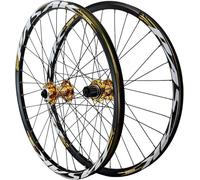 HOMSXPAC Juego de Ruedas para Bicicleta de montaña de 26/27,5/29 Pulgadas, Ruedas de aleación de Doble Pared para Freno de Disco, 32 radios de Acero Inoxidable, buje HG de 7 a 12 velocidade
