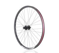 HOMSXPAC Par de Ruedas de Bicicleta de montaña de 24/26/27,5/29 Pulgadas, Ejes pasantes, Llantas de aleación de Aluminio de Doble Capa, Rueda Delantera de 15 x 100/110 mm y Rueda Trasera de