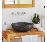 HOMTAKIE Lavabo Gris Ø40x12 cm Mármol