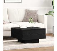 HOMTAKIE - Mesa baja (55 x 55 x 31 cm), color roble negro