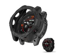 HOMTERN Compatible con Garmin Fenix 7X, Fenix 7X Pro, EPIX Pro de 51 mm, carcasa ligera de TPU suave, a prueba de caídas, a prueba de arañazos, flexible, funda protectora pesada, color negro