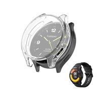 HOMTERN [Paquete de 2] Fundas diseñadas para Xiaomi Watch 2, carcasa ligera de TPU suave, a prueba de caídas, a prueba de arañazos, pantalla flexible, cubierta completa, color negro y transparente