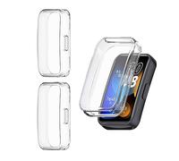 HOMTERN Paquete de 3 fundas compatibles con Huawei Band 8/Band 9, carcasa ligera de TPU suave, a prueba de caídas, a prueba de arañazos, pantalla flexible, cubierta completa, paquete de 3 unidades