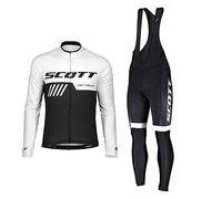 HOMTOL Conjunto de ropa de ciclismo para hombre maillot de manga corta culotte de ciclismo maillot de ciclismo para hombre transpirable de secado rápido con acolchado de asiento 3D (Blanco-largo, XL)