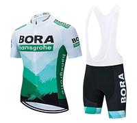 HOMTOL Conjunto de ropa de ciclismo para hombre maillot de manga corta culotte de ciclismo maillot de ciclismo para hombre transpirable de secado rápido con acolchado de asiento 3D