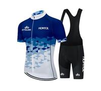 HOMTOL conjunto maillot ciclismo hombre mujer unisex maillot manga corta culotte culotte con tirantes conjunto maillot bici con culote de gel para ciclismo MTB