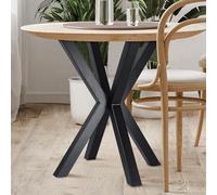 Homtone 2 Patas de Mesa de 71 cm con Forma de Cruz de Metal