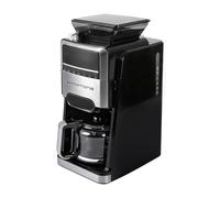 Homtone Cafetera con Molinillo Cónico, Termostato de 24 Horas, Filtro Termostático, Jarra de Vidrio de 12 Tazas, Filtro Metálico Permanente, 1400 W, para Café en Grano y Molido.