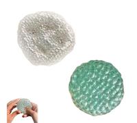 Homtrator Handmade Pressure Relief Balls, Portable Squeezy Stress Relief Sensory Toys, Deformable Handmade Ball Squeeze Toy, Stress Balls for Adults, Beads Pinch Music Grape Stressball