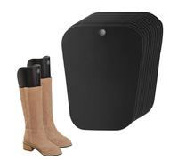 HOMURY 12 piezas (6 pares) de tensores de botas: tensores de botas negros, insertos de forma de bota de 30 cm, reutilizables, para mujer, soporte alto para botas (26 cm), Negro , 10 pulgadas