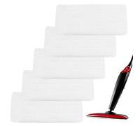 HOMURY 5 Paños Lavables de Microfibra Repuesto Almohadillas de Microfibra, Duradera Reutilizables Limpiador a Vapor Almohadillas para Limpiador a Vapor Vileda Steam XXL (Blanco)