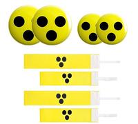 HOMURY 8 unidades de vendas para ciegos: brazalete con puntos ciegos, vendaje para brazo para discapacitados visuales, regalo, Negro , 17.9*12.1*2.5cm