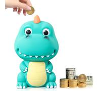 HOMURY Hucha de dinosaurio para niños: hucha de dinosaurios irrompible hecha de material de PVC seguro, grande para decoración de habitación infantil, regalo