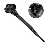 HOMURY Llave de Carraca para Andamios 19/22 mm, Derecha e Izquierda, Conmutable, Multifunción, Llave de Podger, CR-V Con Superficie Cromada