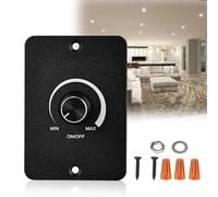 HOMURY Regulador de intensidad para bombillas LED: DC 12 V regulador de intensidad PWM LED, regulador de intensidad, interruptor de 3 cables para caravana, barco, camión, remolque, lámpara