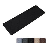 Homwiz Alfombrillas para Escaleras Antideslizantes, 15 Alfombrillas Autoadhesivas Escalones Interiores, Recortables y Reutilizables - Protección para Mascotas, Mayores, Niños (Negro, 65x20 cm)