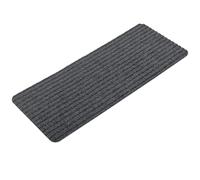 Homwiz Alfombrillas para Escaleras Antideslizantes, 15 Alfombrillas Autoadhesivas Escalones Interiores, Recortables y Reutilizables - Protección para Mascotas, Mayores, Niños (Gris Oscuro, 55x22 cm)