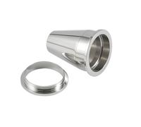 Homxi 1 PCS Juego de Expansores 22mm,Expansores Oreja Acero Quirúrgico Tunel Dilatacion Cono Tunel Dilatacion Plata