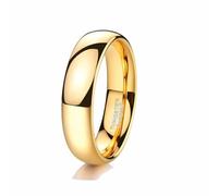 Homxi Anillos de Compromiso para Pareja Grabados en Tungsteno, Redondo Pulido 4MM, Anillos de Matrimonio Oro para Hombre Tamaño 25(65mm)