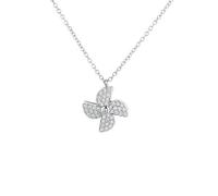 Homxi Collares Plata Mujer,Colgantes de Plata de Ley 925 Mujer Molinos de Viento con Circonita Colgante Collar Mujer Plata