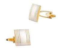 Homxi Gemelos de Camisa Hombre Boda Oro, Cuadrado, Cobre, Gemelos Camisa Hombre Boda
